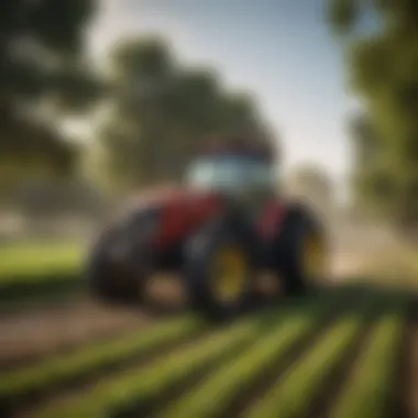 Sustainable Farming Enhanced by Aerators Visual representation of sustainable farming practices with aerators