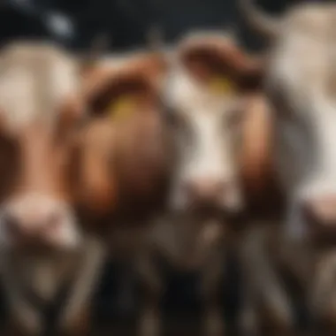 Cows Exhibiting Abnormal Behavior Cows displaying abnormal behavior associated with mastitis