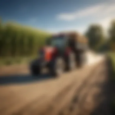 Efficient Transport of Agricultural Materials Transporting agricultural materials efficiently with a carryall