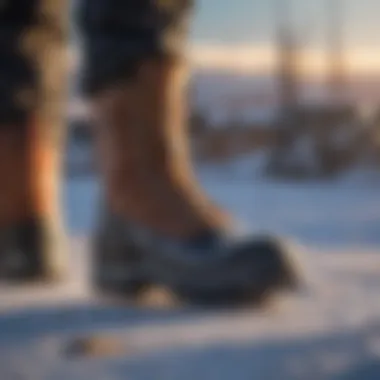 Different types of ice pack boots used in agriculture