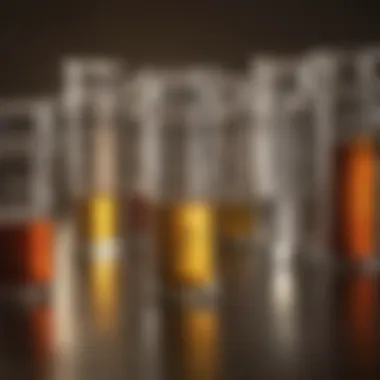 Diverse Canine Vaccines A close-up of various vaccine vials specifically for canine health.