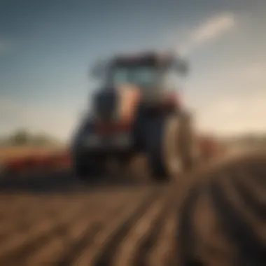 Transforming Tillage Methods Advanced tractor plowing a field