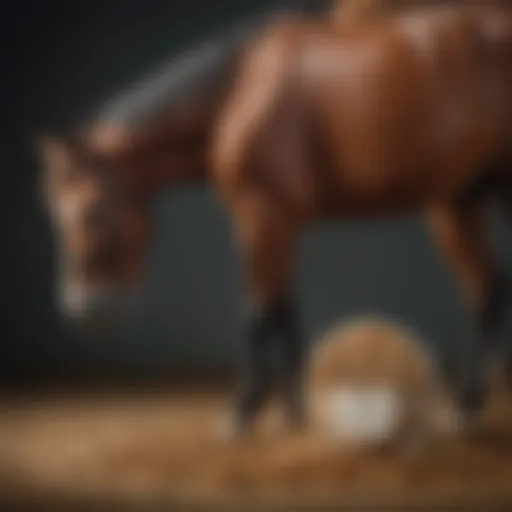 Close-up of high-quality equine supplement ingredients