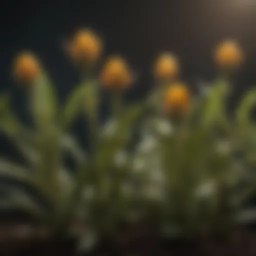 Vibrant buds on a plant showcasing growth potential