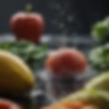 The Significance of Water in Nutritional Quality A close-up of water droplets on fresh produce.