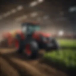 Innovative agricultural technology showcased in modern farming