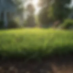 A lush green lawn showcasing healthy grass growth.