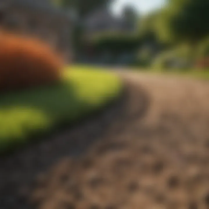 Healthy lawn thriving in well-maintained topsoil