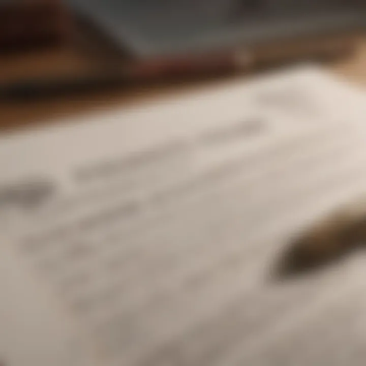 Close-up of a loan agreement document with a pen