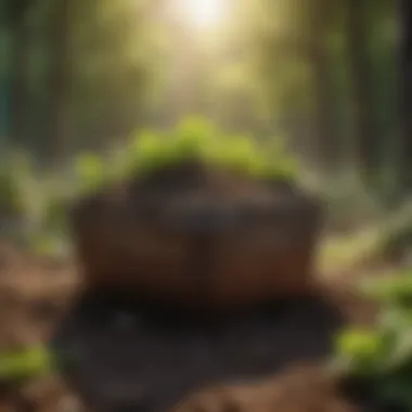 Ecological Benefits of Composting Infographic depicting ecological benefits of composting