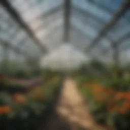 Custom greenhouse showcasing innovative plastic design