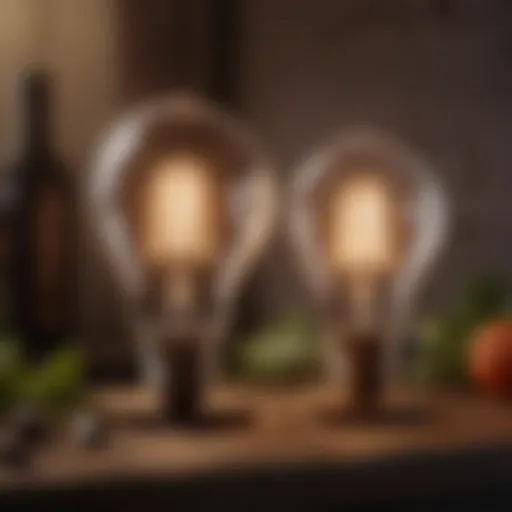 Comparison of LED and traditional bulbs