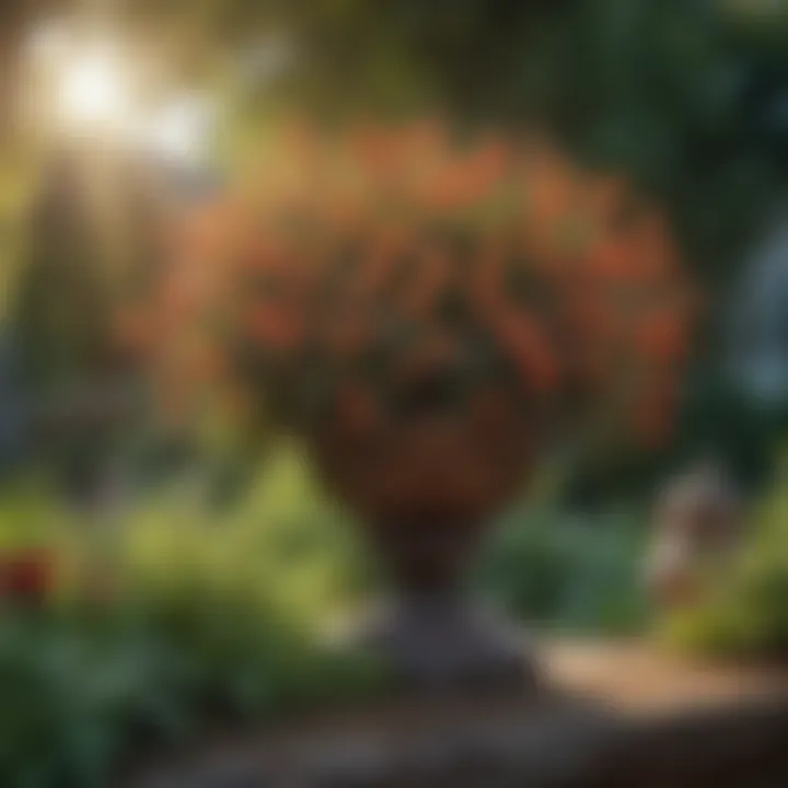 A historical garden illustrating traditional heirloom plant varieties