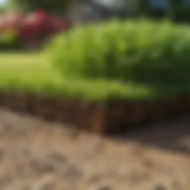 Comparison of Healthy and Grub-Affected Lawns Healthy lawn vs. lawn affected by grubs