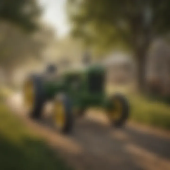 Historical representation of John Deere's early operations.