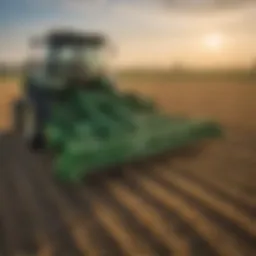 Innovative design of Krone rakes in action during forage management.