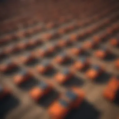 Different types of Kubota ballast boxes arranged for comparison