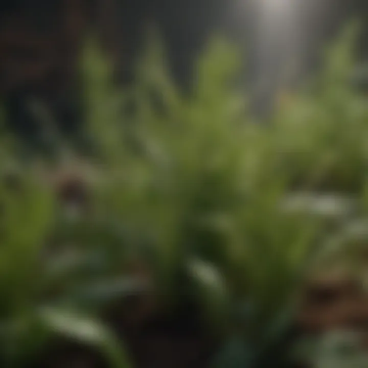 Plants thriving in a probiotic-rich environment