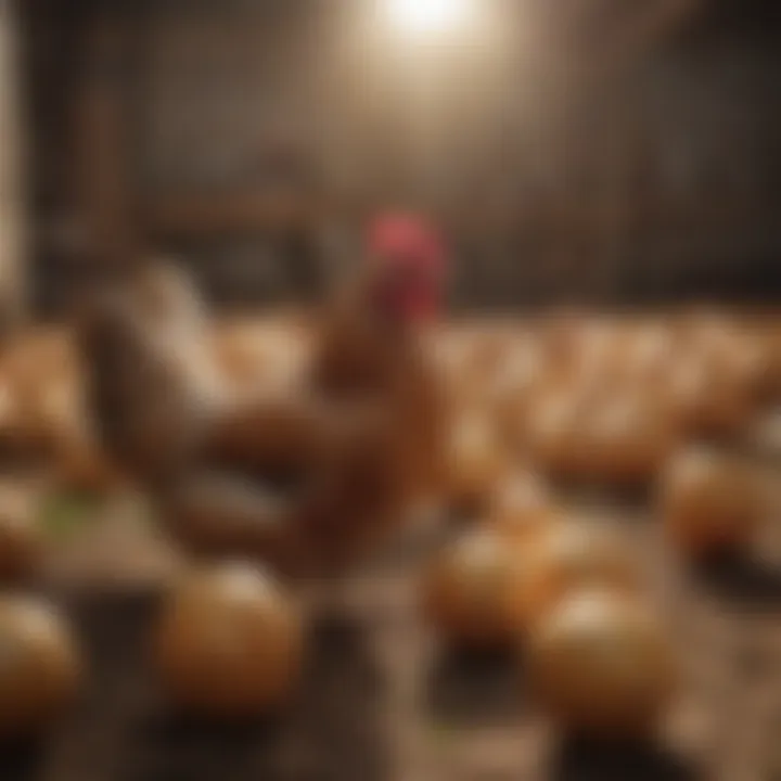 Sustainable farming practices with laying hens