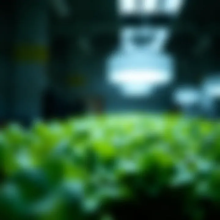 Visual representation of essential nutrients for lettuce