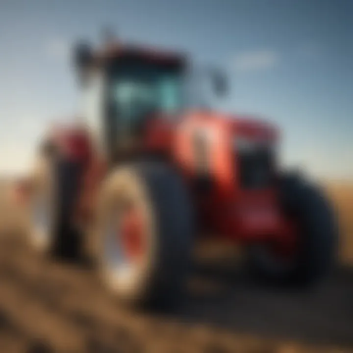 Modern agricultural machinery in Nebraska fields