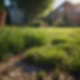 A vibrant lawn showcasing healthy grass growth