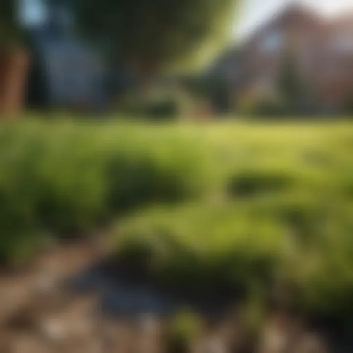 A vibrant lawn showcasing healthy grass growth