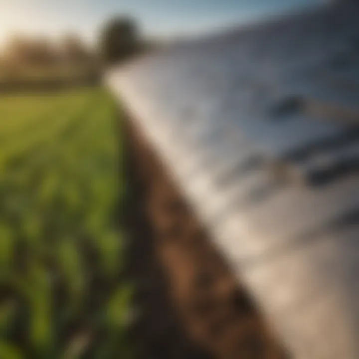 Polyethylene roofing's impact on crop growth
