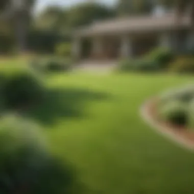Well-Maintained Bermuda Grass Garden A well-maintained garden featuring Bermuda grass, emphasizing the long-term investment benefits.