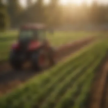 Innovative Technology in Agriculture Farmers utilizing advanced technology for crop monitoring
