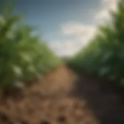 A close-up of agricultural data being analyzed on a digital platform