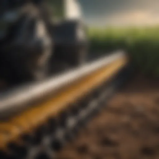 Illustration of sine wave filters in action within agricultural machinery