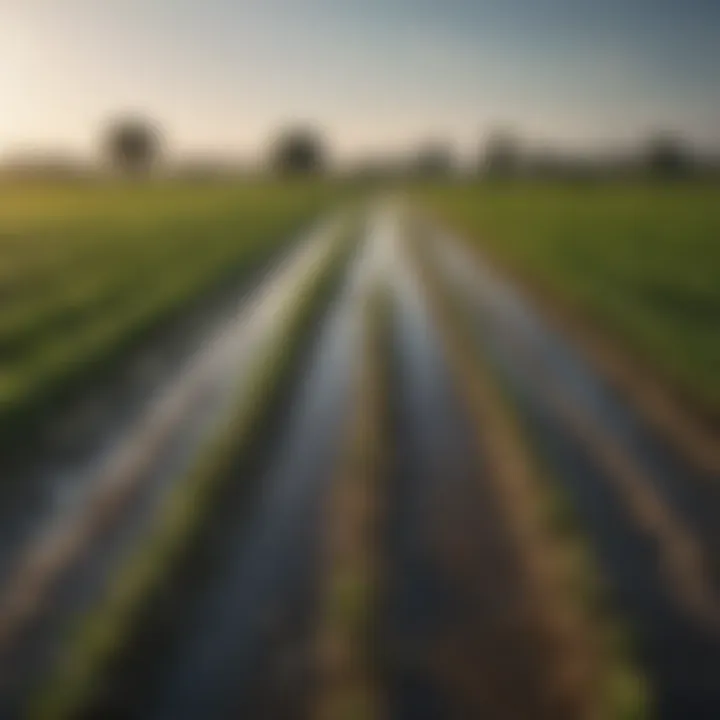 Agricultural fields benefiting from improved water quality