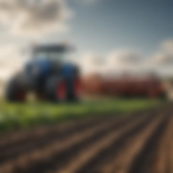 Modern equipment enhancing farming productivity