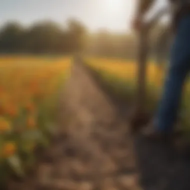The Diversity of Organic Farming Diverse organic crops thriving in a vibrant field
