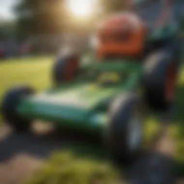 Innovative Design Features of Mower Deck Dolly Close-up of mower deck dolly design features
