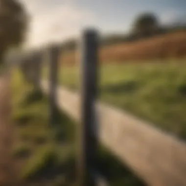 A close-up view of a well-maintained agricultural fence