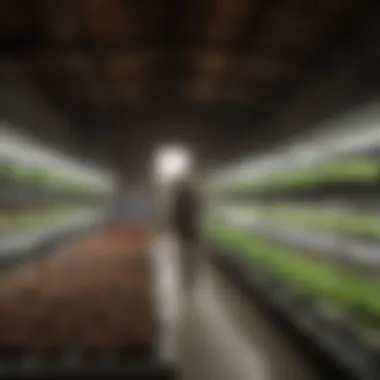 Sustainable Farming with Incubators A serene agricultural setting illustrating the use of incubators in sustainable farming