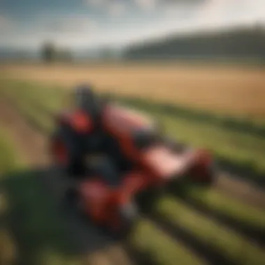 Efficiency in the Field Zetor drum mower in action in a field