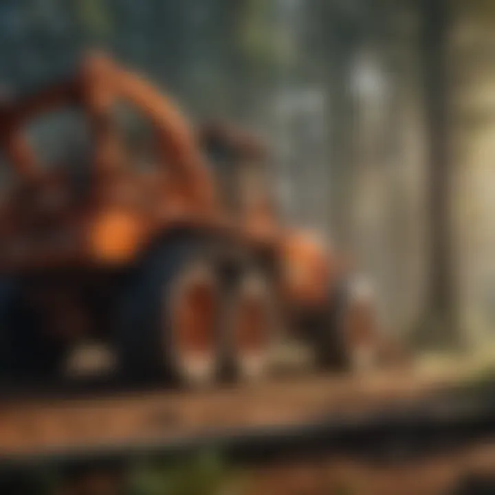 Innovative logging machinery showcasing precision and efficiency