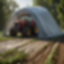 Innovative ultra tarp covering crops