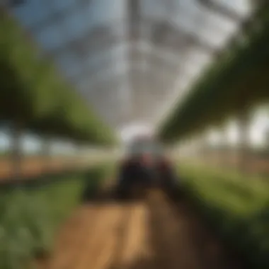 A farm utilizing a used canopy for crop protection