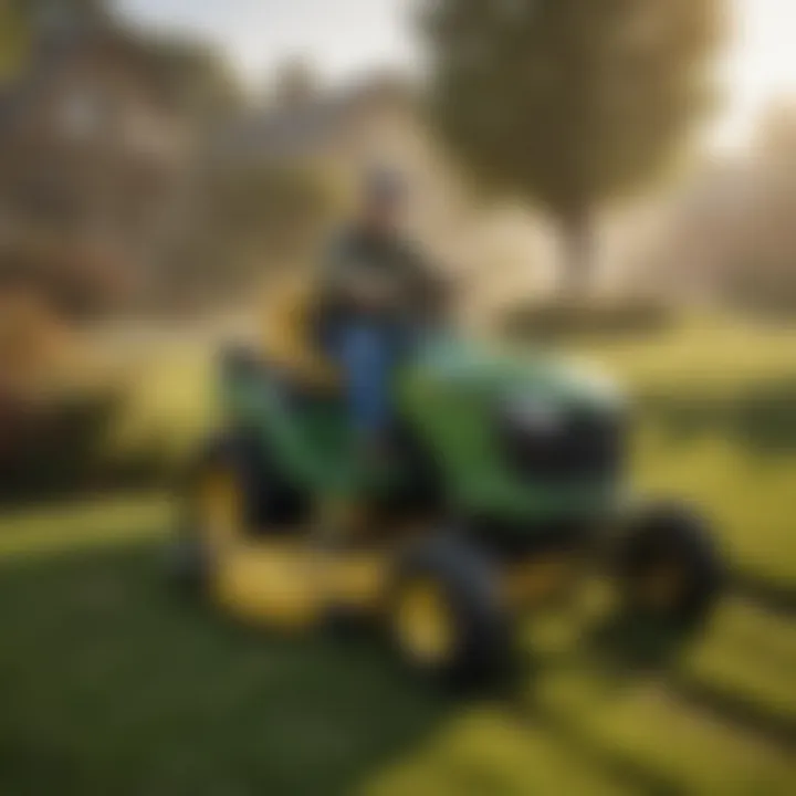 A diverse range of John Deere rider mowers available for purchase