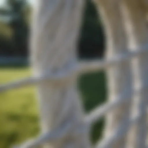Close-up view of white horse fence wire showcasing its texture and durability