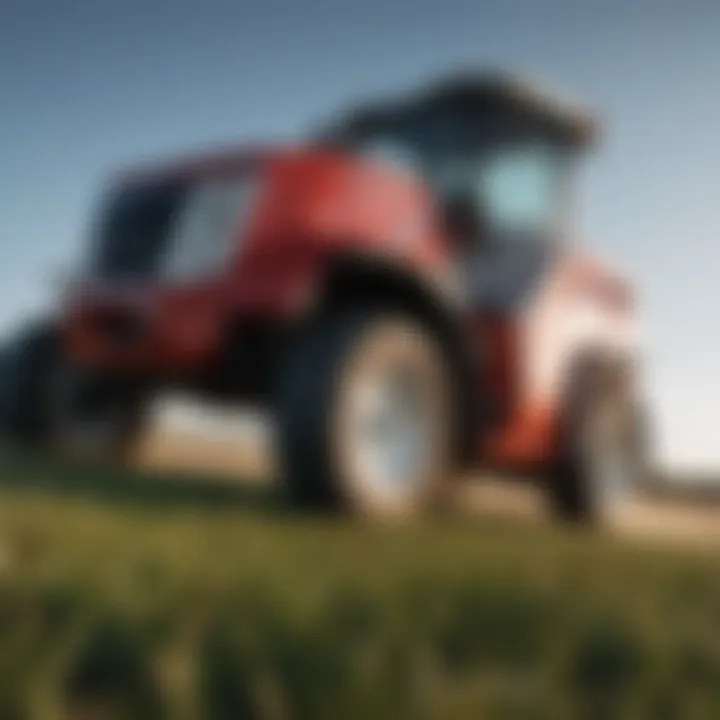 Close-up of Ventrac machine showcasing its versatility