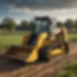 Vermeer mini track loader in action on a farm