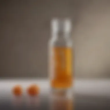 Vitamin B Supplement for Cats Close-up of a vitamin B vial designed for feline use