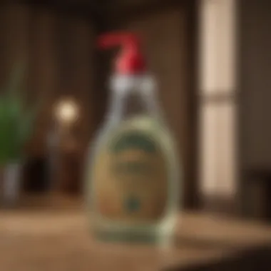 Insecticidal Soap Bottle Bottle of insecticidal soap displayed on a wooden table