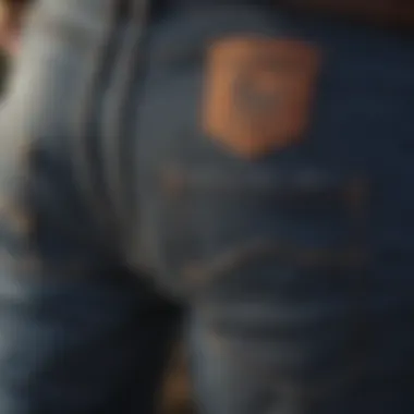 Authenticity labels on Wrangler jeans